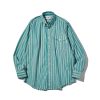 Men Battenwear Shirts | Bd Scout Shirt Teal Stripe