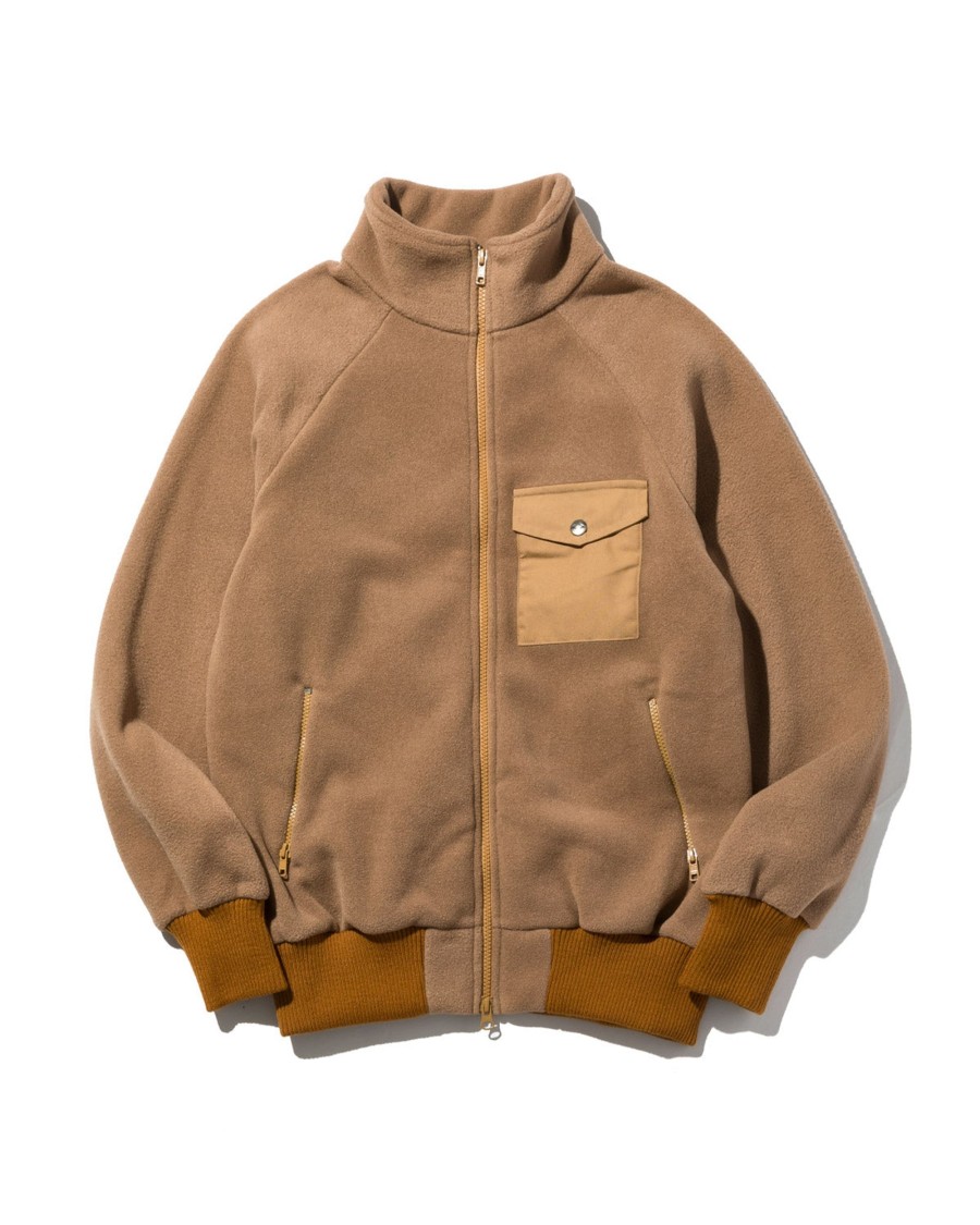 Men Battenwear Heavy Outerwear | Warm-Up Fleece Cappuccino