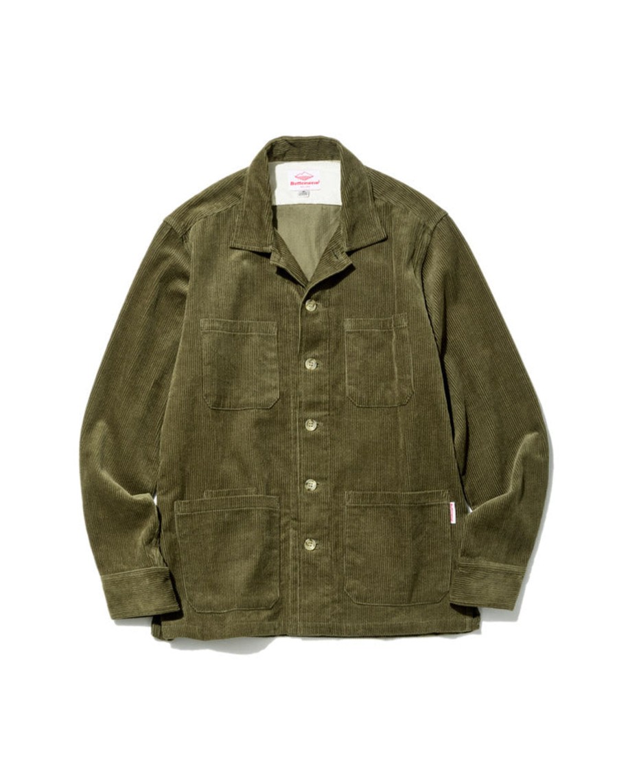 Men Battenwear Shirts | Five Pocket Canyon Shirt Olive Corduroy