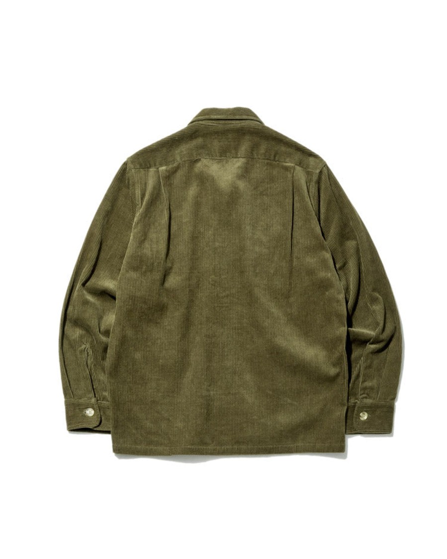 Men Battenwear Shirts | Five Pocket Canyon Shirt Olive Corduroy