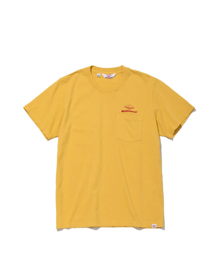 Men Battenwear Tees | Team S/S Pocket Tee Mustard