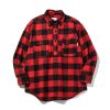 Men Battenwear Shirts | Lumberjack Pullover Red X Black