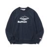 Men Battenwear Fleece | Team Reach-Up Sweatshirt Midnight Navy