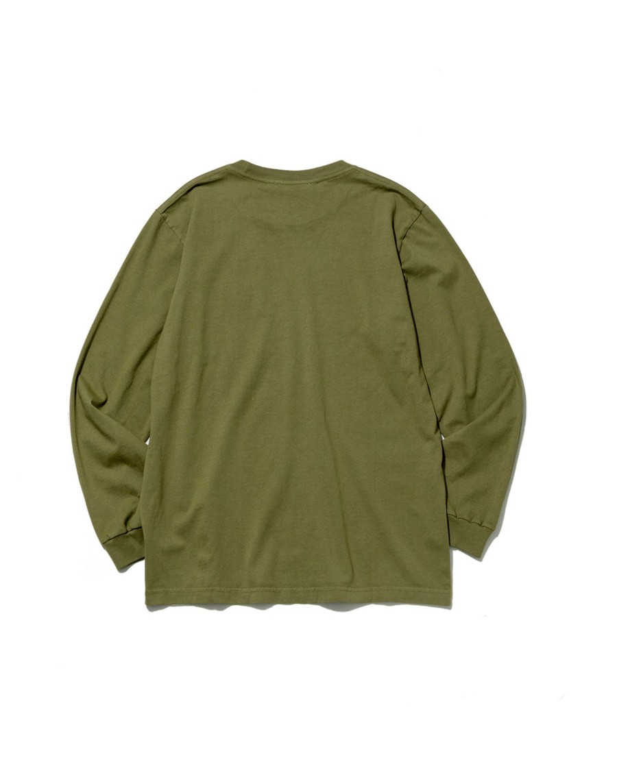 Men Battenwear Tees | L/S Pocket Tee Olive