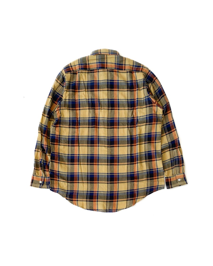 Men Battenwear Shirts | Bd Scout Shirt Yellow Plaid