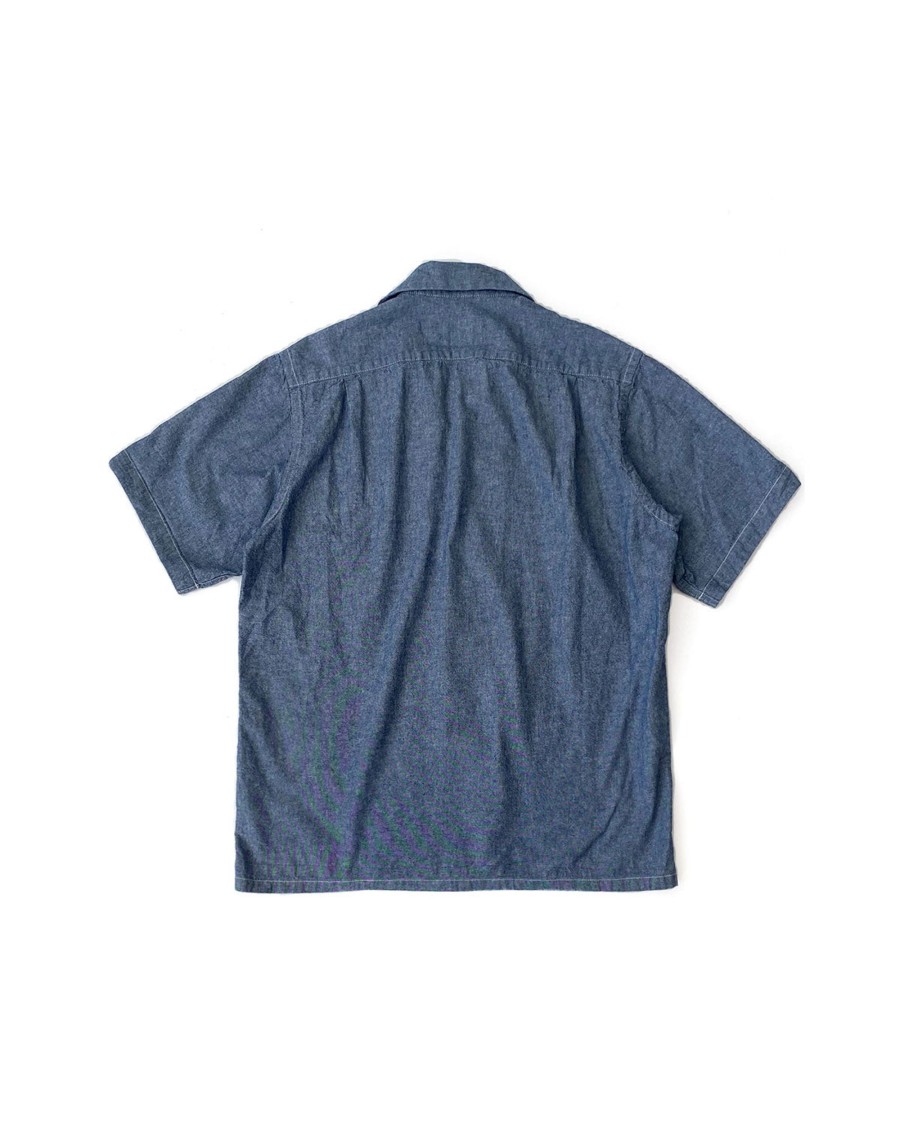 Men Battenwear Shirts | Five Pocket Island Shirt Chambray Blue