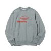 Men Battenwear Fleece | Team Reach-Up Sweatshirt Heather Grey