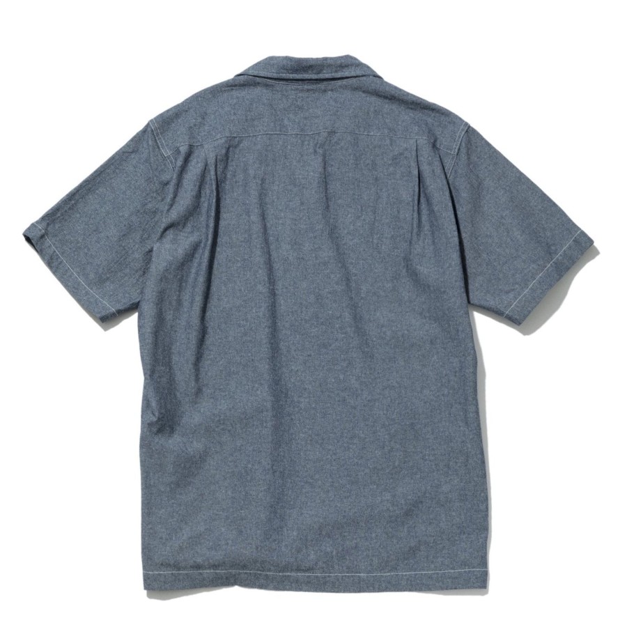 Men Battenwear Shirts | Topanga Pullover Chambray Blue