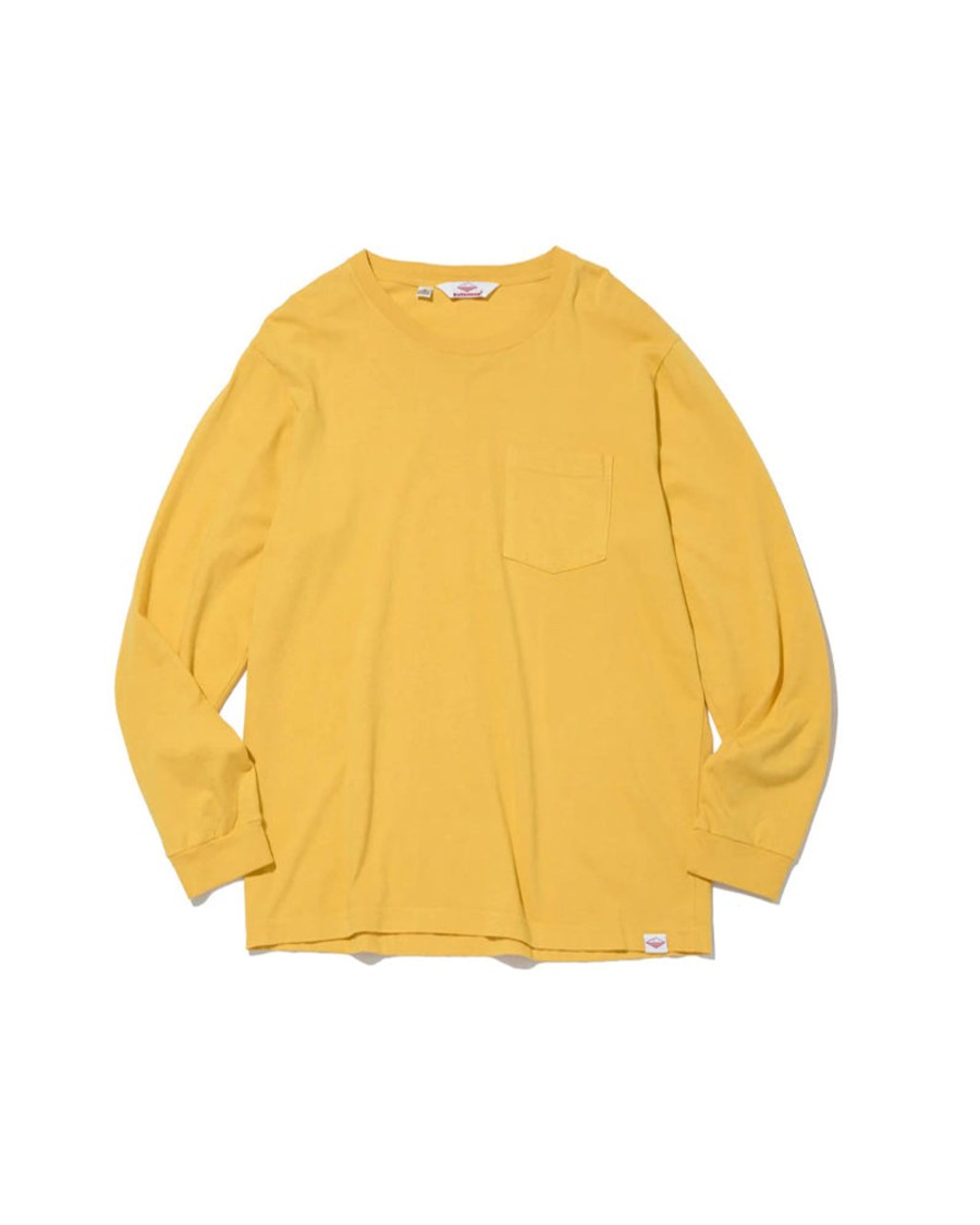 Men Battenwear Tees | L/S Pocket Tee Mustard