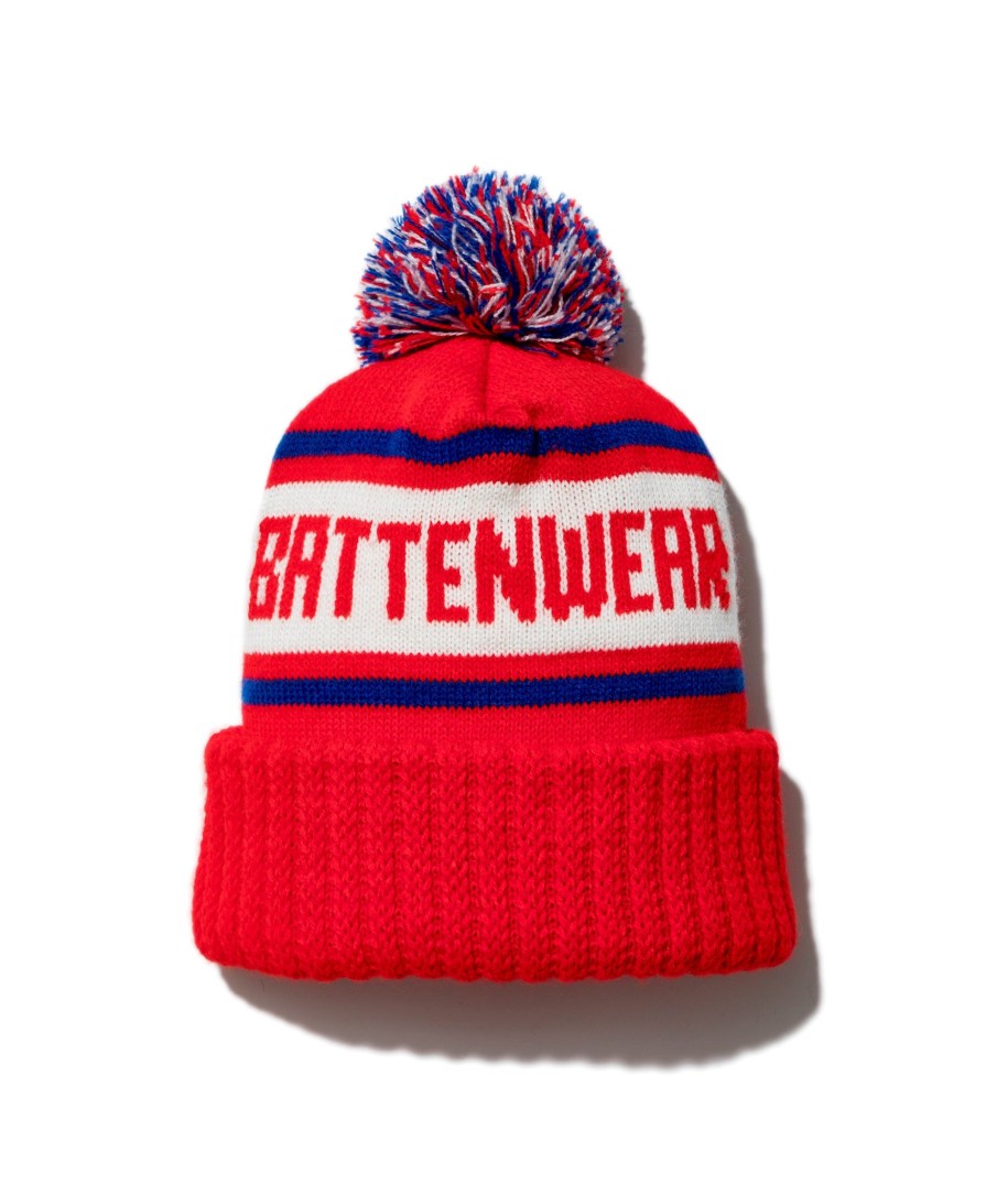 Men Battenwear Hats | Logo Beanie Red