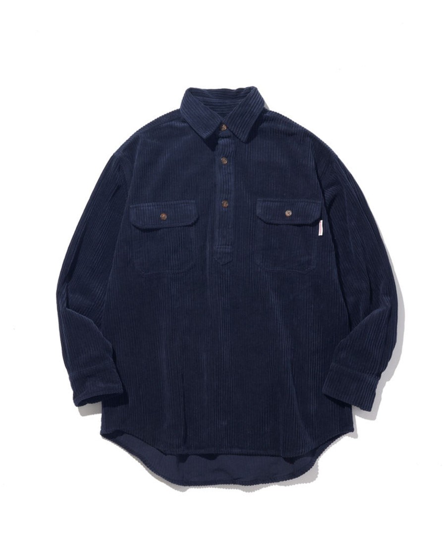 Men Battenwear Shirts | Lumberjack Pullover/Navy Navy Corduroy