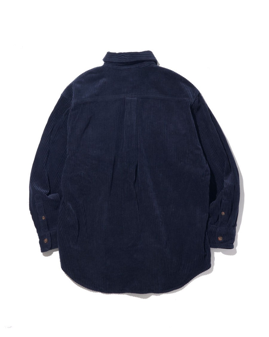 Men Battenwear Shirts | Lumberjack Pullover/Navy Navy Corduroy