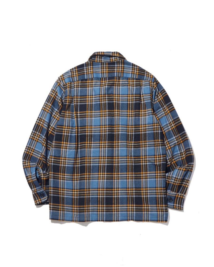 Men Battenwear Shirts | Five Pocket Canyon Shirt Blue Jay Plaid