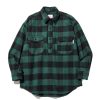 Men Battenwear Shirts | Lumberjack Pullover Green X Black