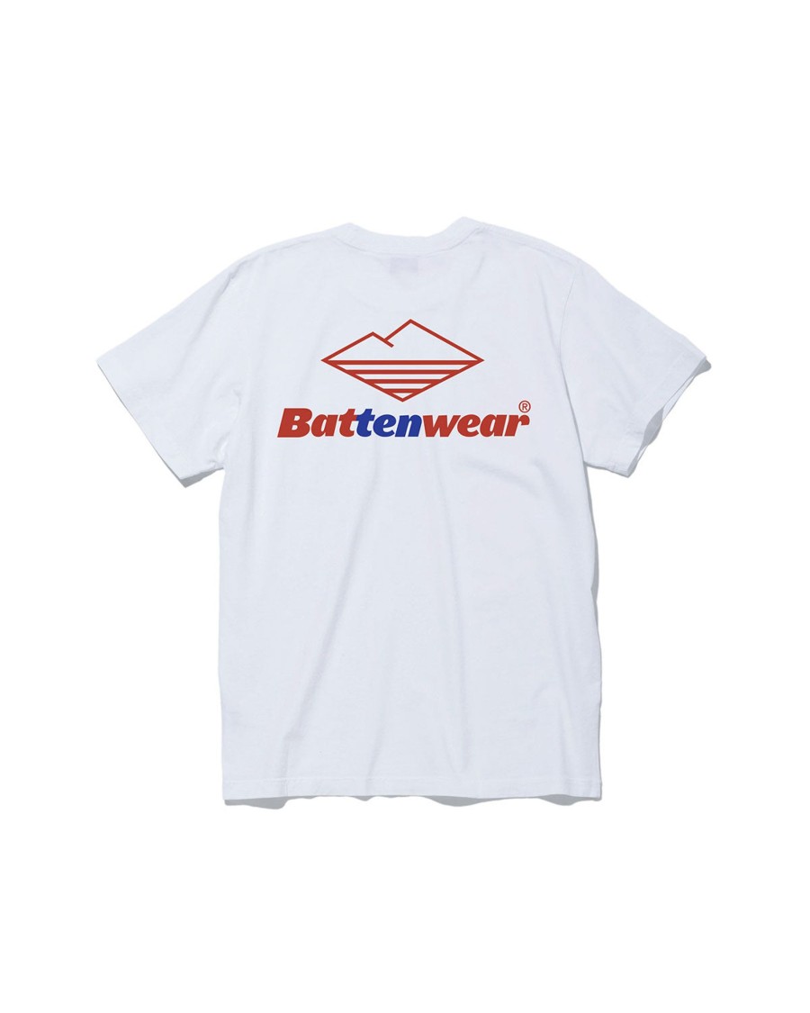 Men Battenwear Tees | 10Th Anniversary S/S Pocket Tee/White