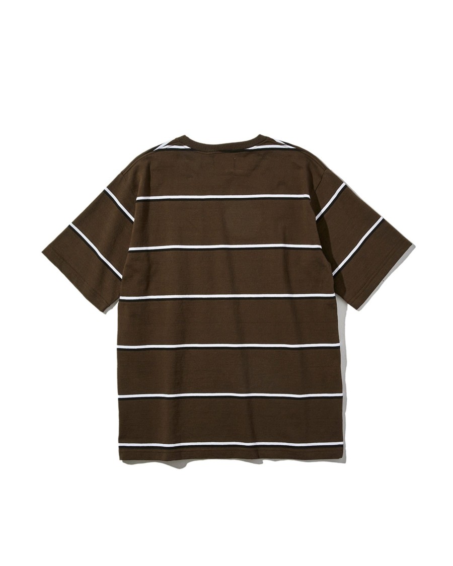 Men Battenwear Rugby | Pocket Rugby Tee Olive Stripe