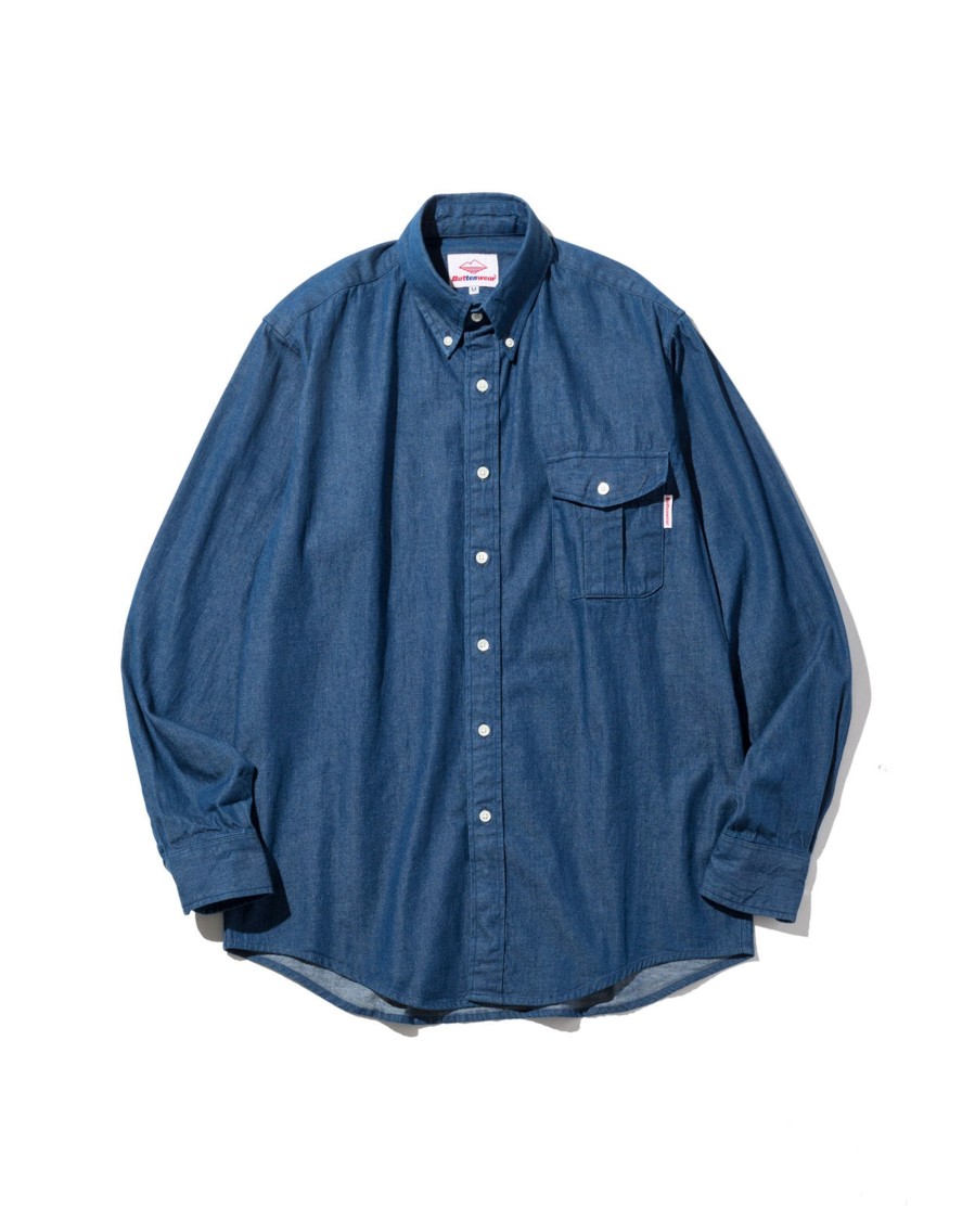 Men Battenwear Shirts | Bd Scout Shirt Indigo