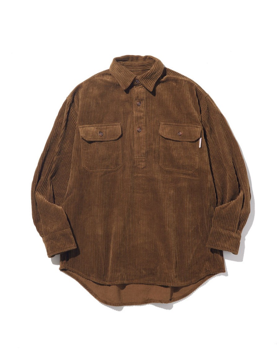 Men Battenwear Shirts | Lumberjack Pullover/Brown Brown Corduroy