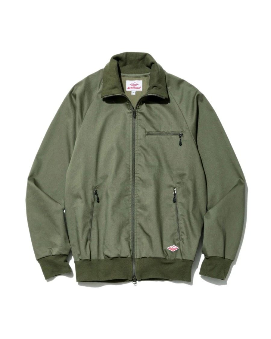 Men Battenwear Heavy Outerwear | Track Jacket Olive