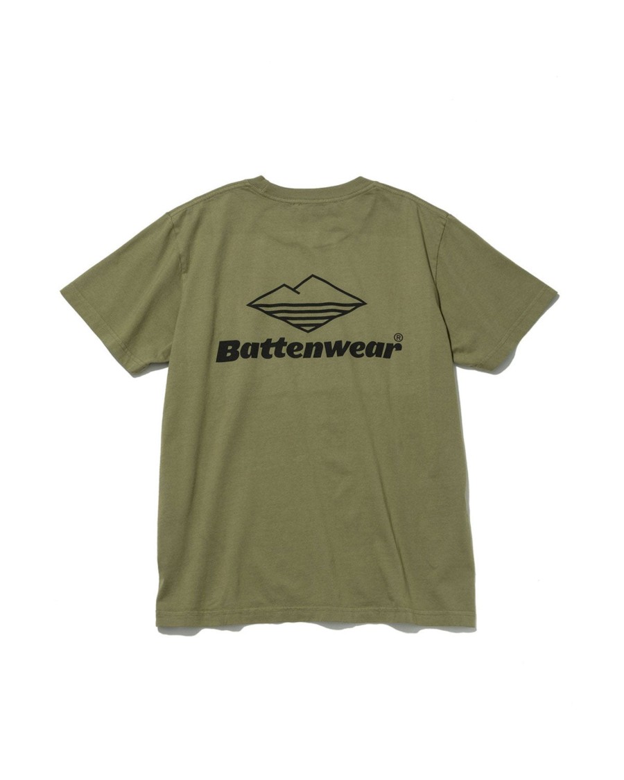 Men Battenwear Tees | Team S/S Pocket Tee Olive