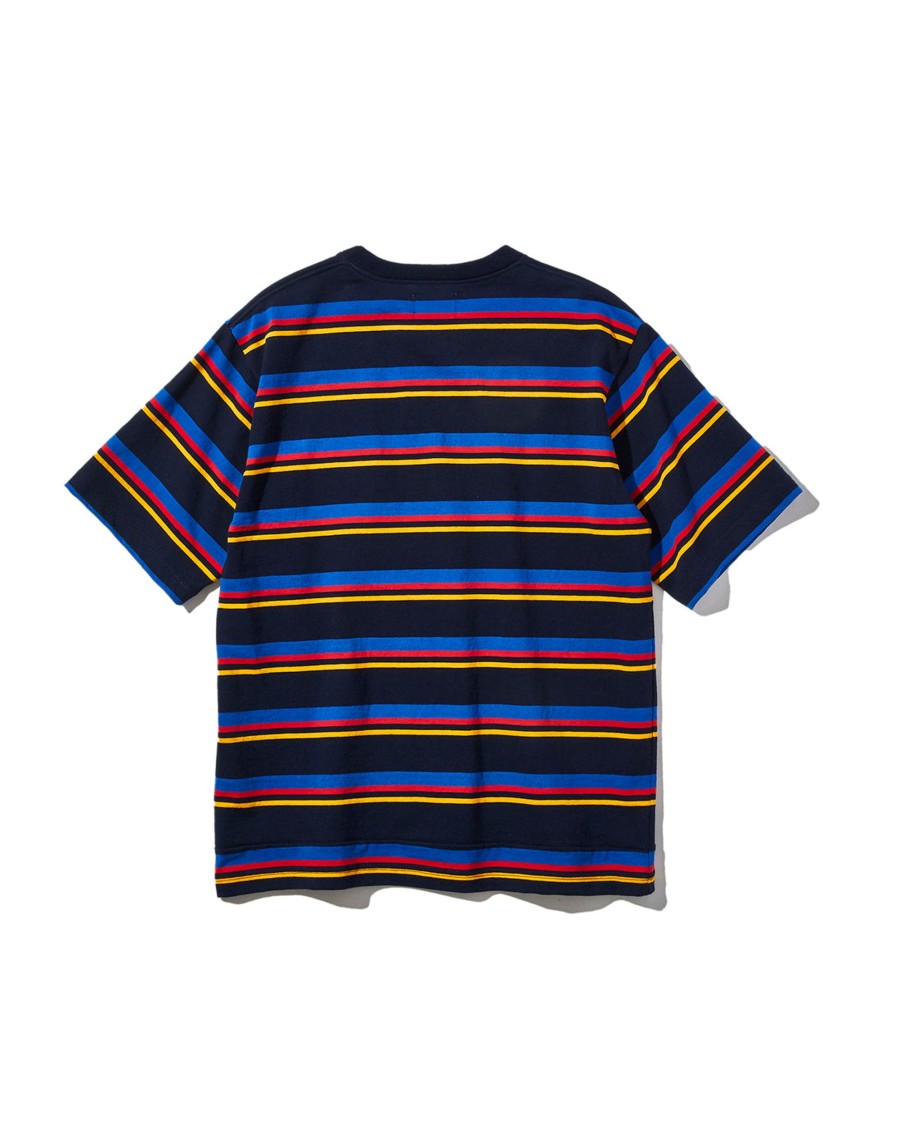 Men Battenwear Rugby | Pocket Rugby Tee/Multi Stripe Multi-Stripe