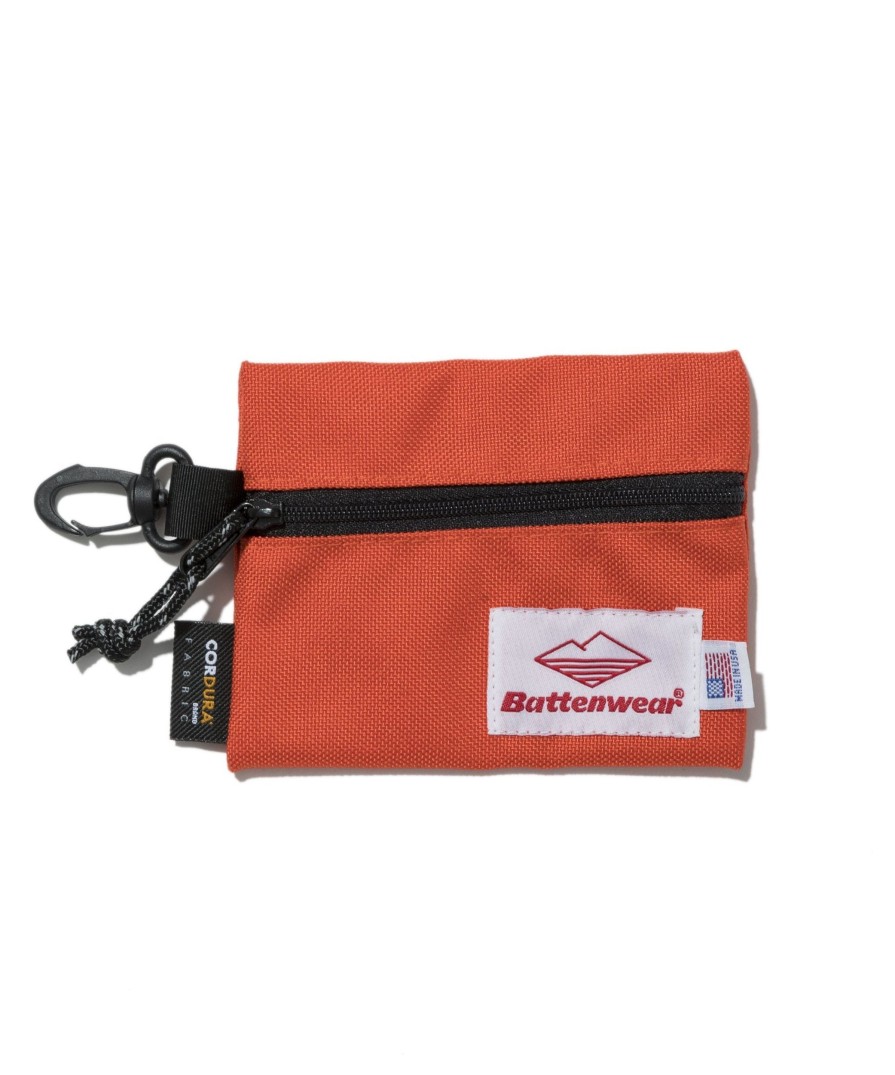 Men Battenwear Accessories | Small Zip Pouch Orange