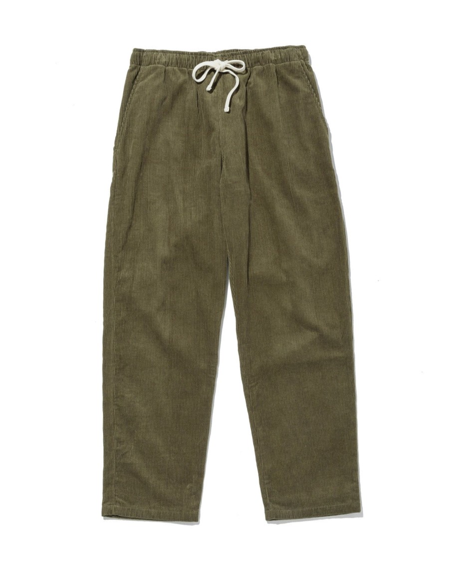 Men Battenwear Pants | Active Lazy Pants Olive Corduroy