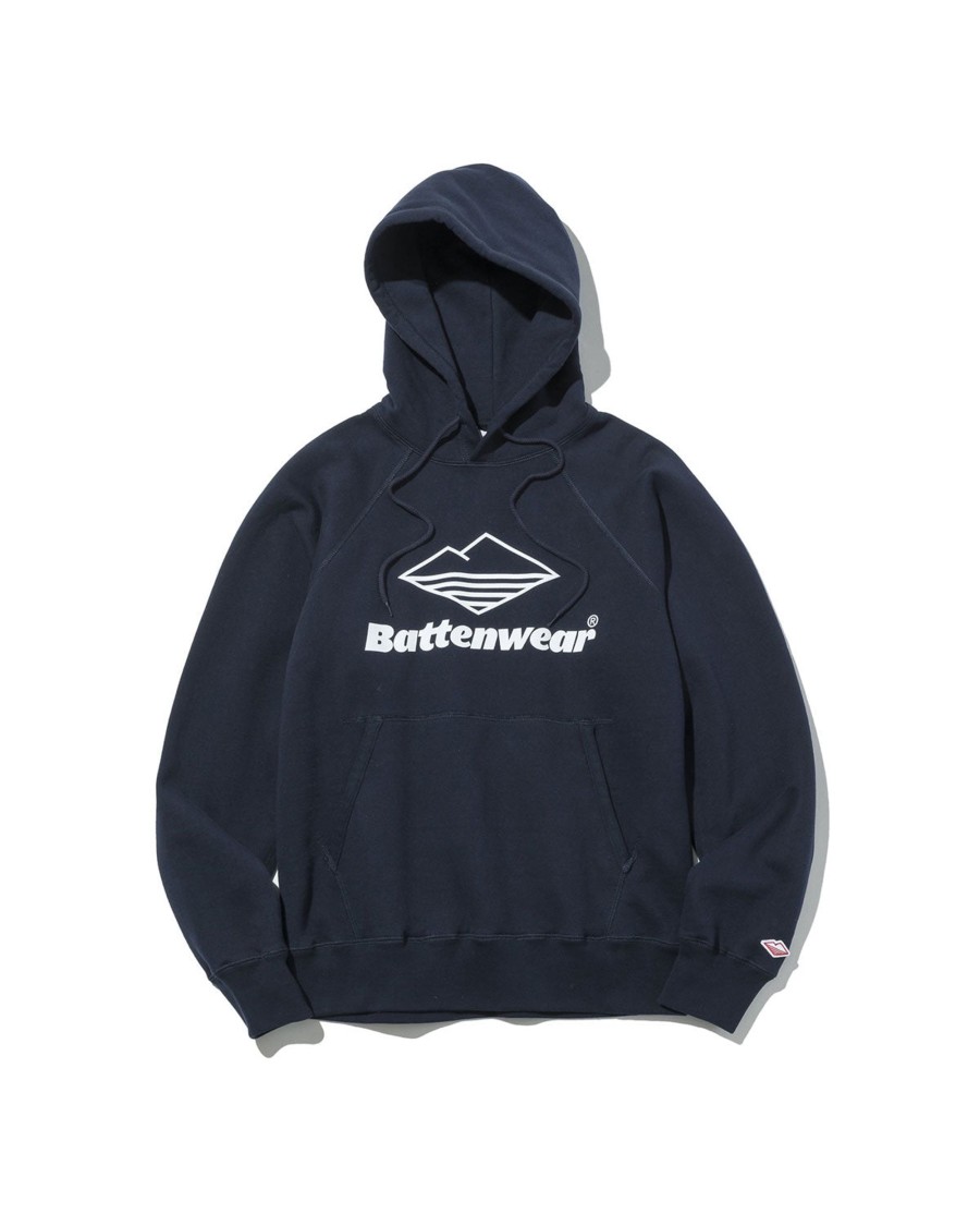 Men Battenwear Fleece | Team Reach-Up Hoody/Midnight Navy