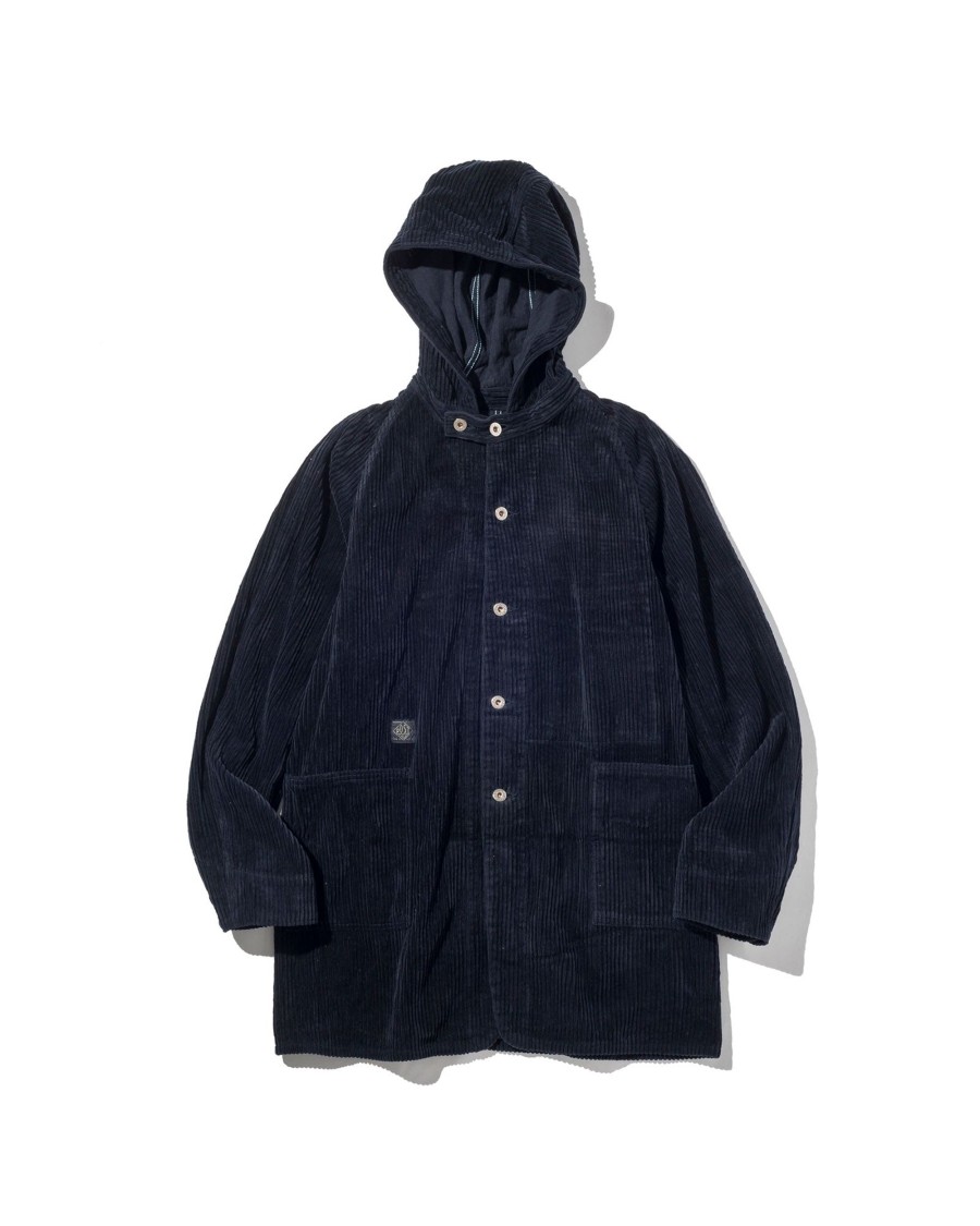 Men Battenwear Heavy Outerwear | Sb40 W/Hood By Post O'Alls Navy