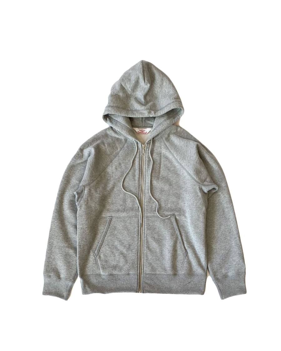 Men Battenwear Fleece | Reach-Up Zip Hoody/Heather Grey