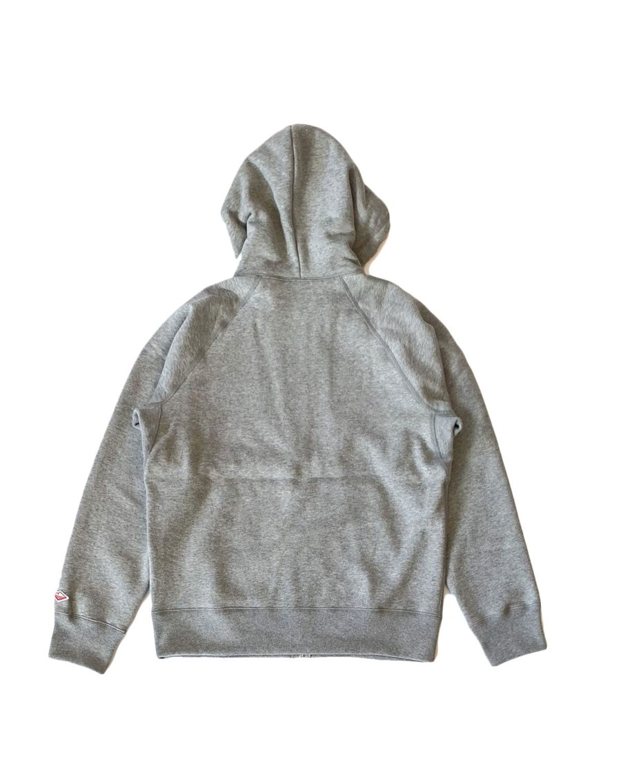 Men Battenwear Fleece | Reach-Up Zip Hoody/Heather Grey