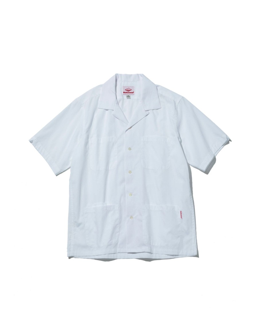 Men Battenwear Shirts | Five Pocket Island Shirt White