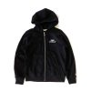 Men Battenwear Fleece | Team Reach-Up Zip Hoody/Black