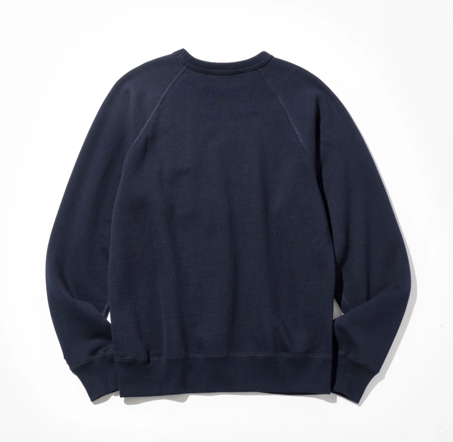 Men Battenwear Fleece | Reach-Up Sweatshirt Midnight Navy