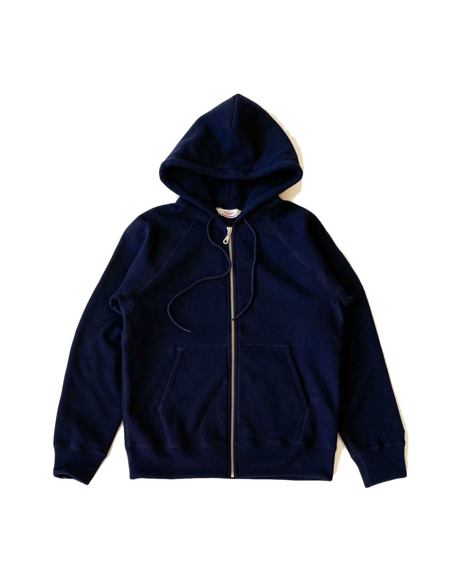 Men Battenwear Fleece | Reach-Up Zip Hoody/Midnight Navy