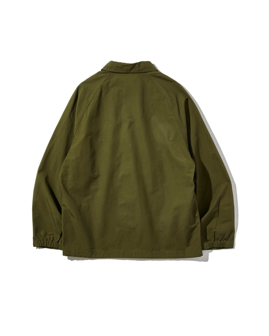 Men Battenwear Outerwear | Beach Breaker Olive Drab Ripstop