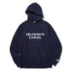 Men Battenwear Fleece | Deliberate Casual Reach-Up Hoody Midnight Navy