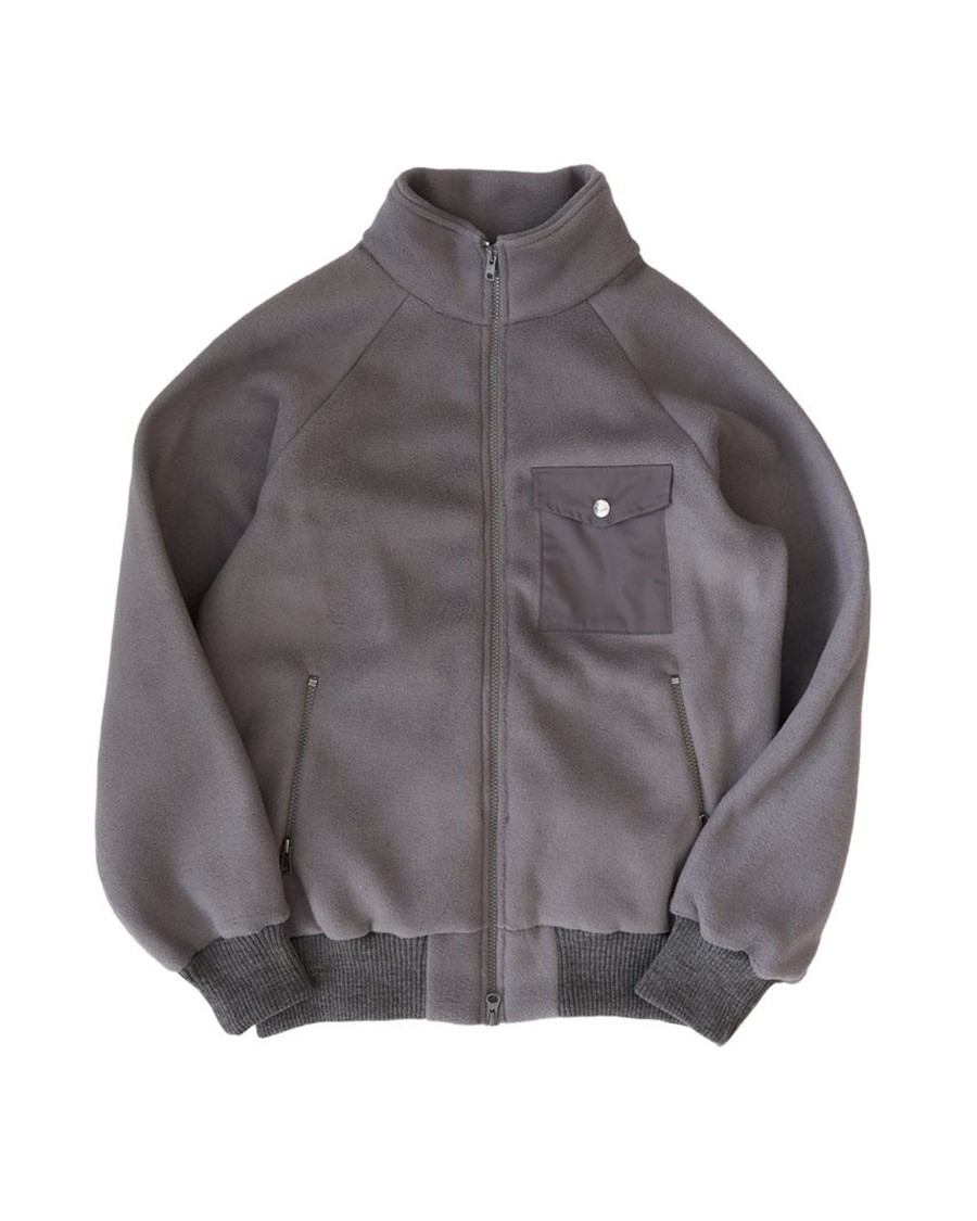 Men Battenwear Heavy Outerwear | Warm-Up Fleece Grey