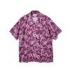 Men Battenwear Shirts | Five Pocket Island Shirt Plum Flower Print