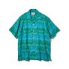 Men Battenwear Shirts | Five Pocket Island Shirt Green Ikat