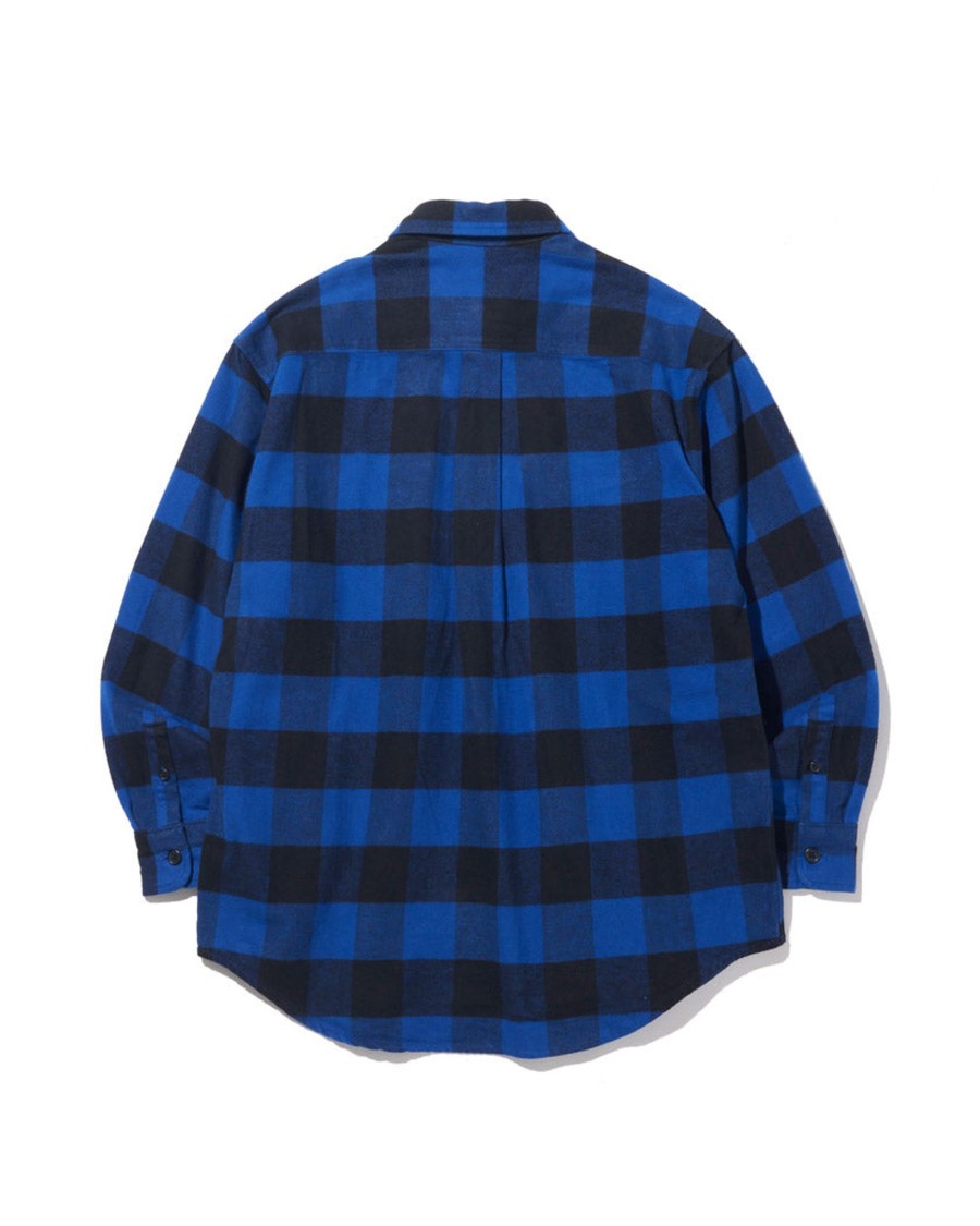 Men Battenwear Shirts | Lumberjack Pullover Blue X Black