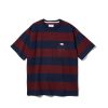 Men Battenwear Rugby | Pocket Rugby Tee Navy X Maroon Stripe