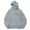 Men Battenwear Fleece | Team Reach-Up Hoody (Print B) Heather Grey