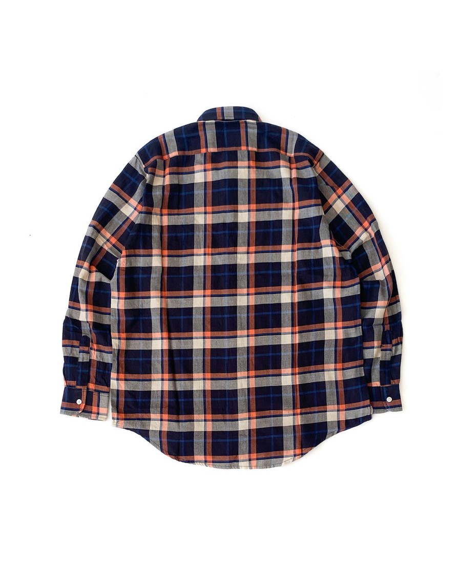 Men Battenwear Shirts | Bd Scout Shirt Blue Plaid