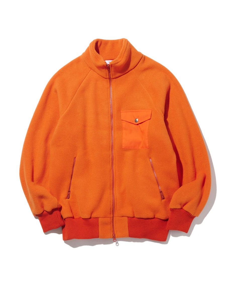 Men Battenwear Heavy Outerwear | Warm-Up Fleece Orange